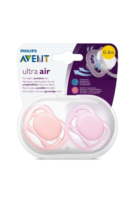8710103845188 | Philips Avent SCF 245/20 Ultra Air 0-6 Ay 2'Li Desenli Emzik Kız | KozmovitalEmziklerPhilips AventPhilips Avent SCF 245/20 Ultra Air 0-6 Ay 2'Li Desenli Emzik Kız