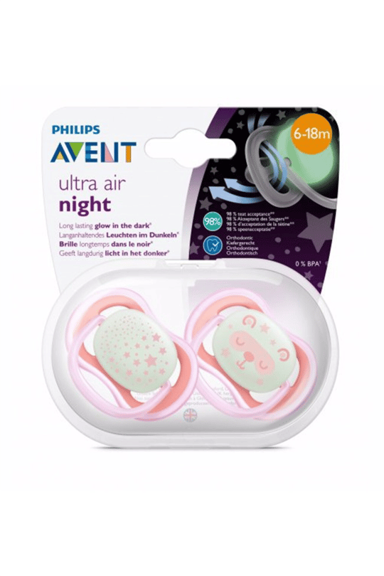 8710103905851 | Philips Avent SCF 376/22 Ultra Air Gece Emziği 6-18 ay Kız | KozmovitalEmziklerPhilips AventPhilips Avent SCF 376/22 Ultra Air Gece Emziği 6-18 ay Kız