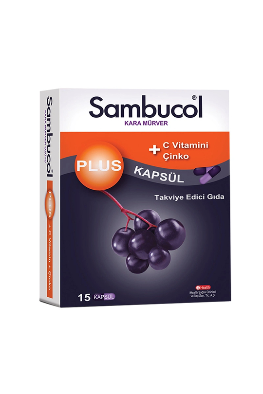 Билкови продуктиiHealthSambucol Plus 15 Kapsül