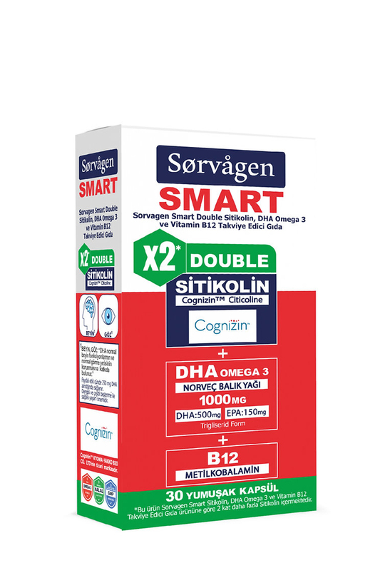 Sorvagen Smart Double Sitikolin 30 Kapsül | KozmovitalDiğer TakviyelerSorvagenSorvagen Smart Double Sitikolin 30 Kapsül