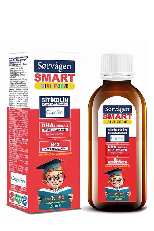 Sorvagen Smart Sıvı Form Stikolin 150 ml | KozmovitalDiğer TakviyelerSorvagenSorvagen Smart Sıvı Form Stikolin 150 ml