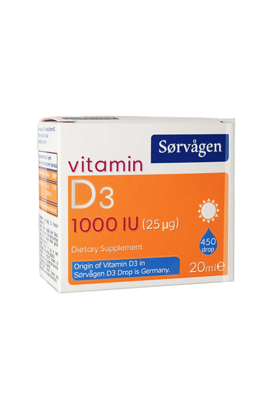 8680057351557 | Sorvagen Vitamin D3 1000 IU Damla 20 ml | KozmovitalVitamin / MultivitaminSorvagenSorvagen Vitamin D3 1000 IU Damla 20 ml