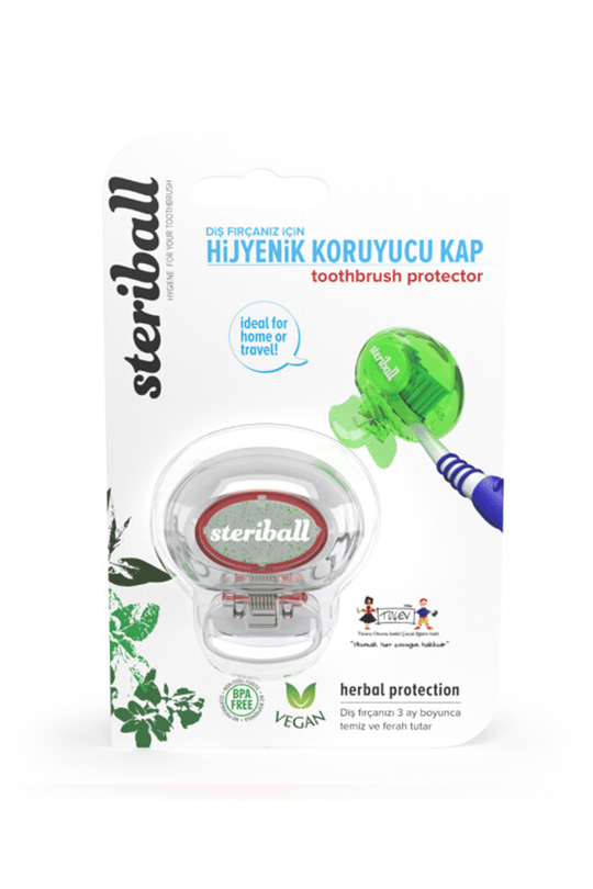 8681734110078 | Steriball Diş Fırçası Kabı-Şeffaf | KozmovitalDiş Fırçası KabıSteriballSteriball Diş Fırçası Kabı-Şeffaf