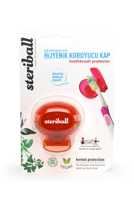 8681734110030 | Steriball Diş Fırçası Koruma Kabı-Turuncu | KozmovitalDiş Fırçası KabıSteriballSteriball Diş Fırçası Koruma Kabı-Turuncu