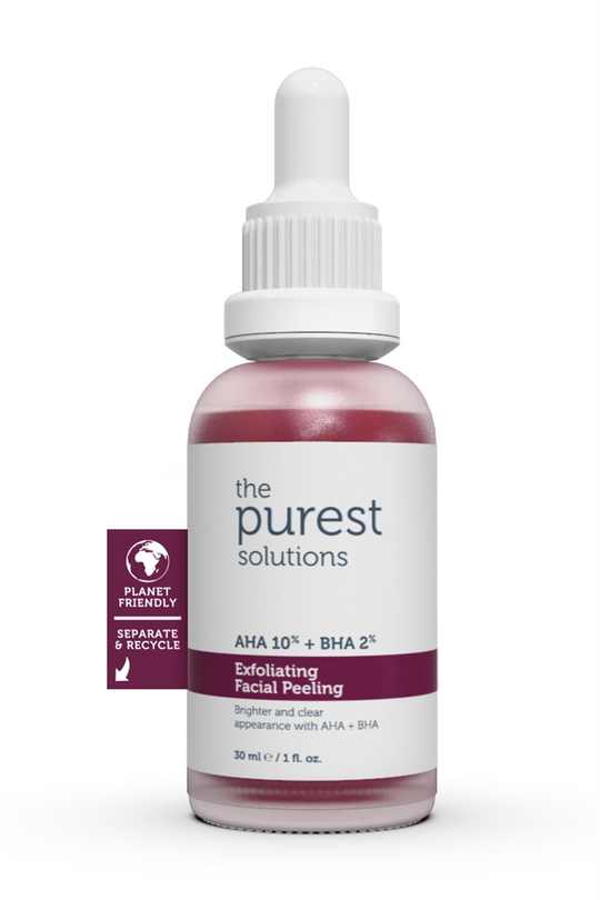 The Purest Solutions Exfoliating Facial Peeling AHA %10 + BHA %2 Serum