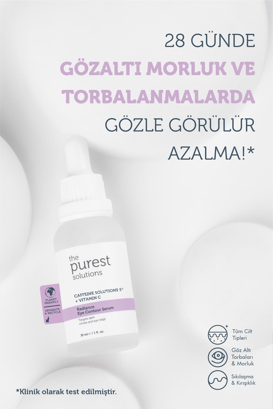 The Purest Solutions Yoğun Nem Destekli Anti Aging Etkili ve Göz Çevresi Aydınlatma Etkili Bakım Seti TPS113