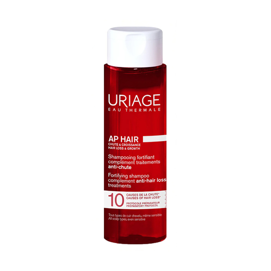 Uriage Ap Hair Shampoo Fortifiant Complement Traitements Anti-chute 200 ml | KozmovitalSık Kullanım ŞampuanUriageUriage Ap Hair Shampoo Fortifiant Complement Traitements Anti-chute 200 ml