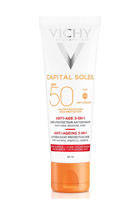 Слънчеви продукти за лицеVichyVichy Ideal Soleil SPF50 Anti Aging Care Cream 50 ml