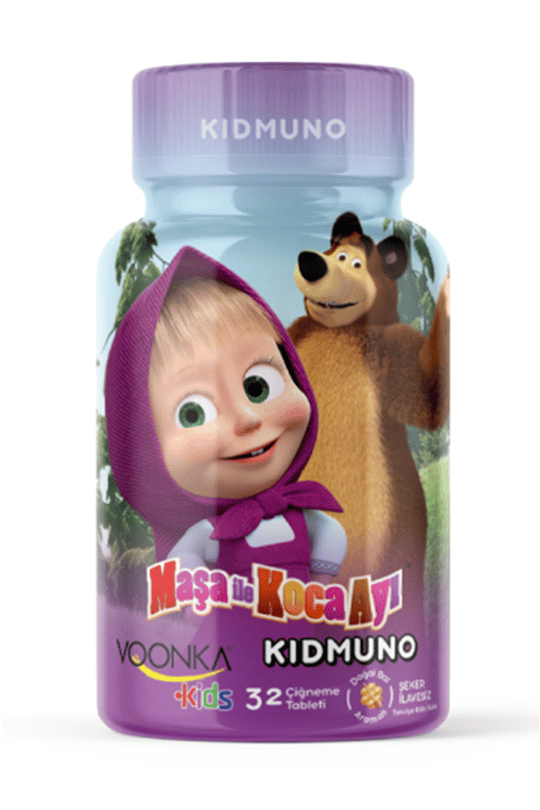 Витамини / мултивитаминиVoonkaVoonka Kids Maşa ve Koca Ayı Kidmuno 32 Tablet