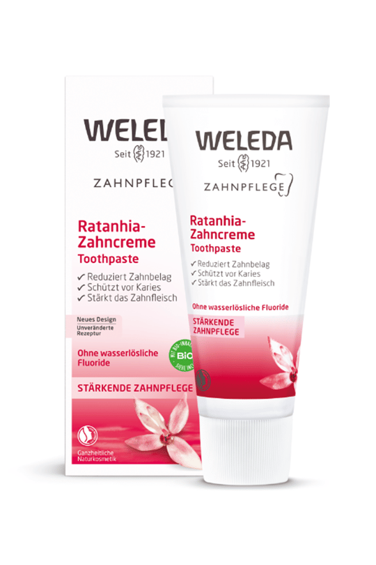 4001638098083 | Weleda Ratanhia Özlü Doğal Diş Macunu 75 ml | KozmovitalDiş MacunlarıWeledaWeleda Ratanhia Özlü Doğal Diş Macunu 75 ml