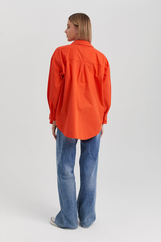 Basic Gömlek Nar Çiçeği