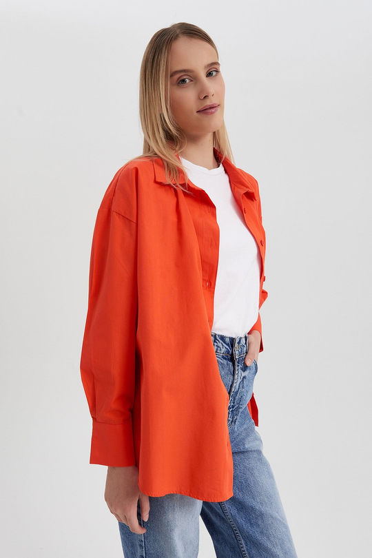 Basic Gömlek Nar Çiçeği