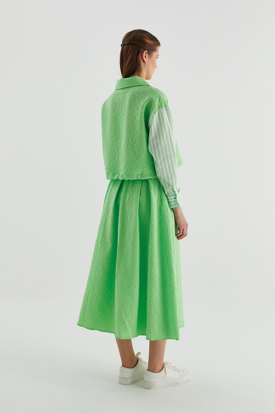 Brokar Crop Tunik Mint