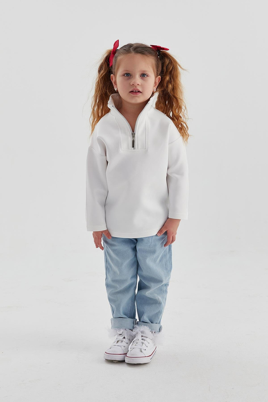 Çocuk Scuba Sweat Beyaz