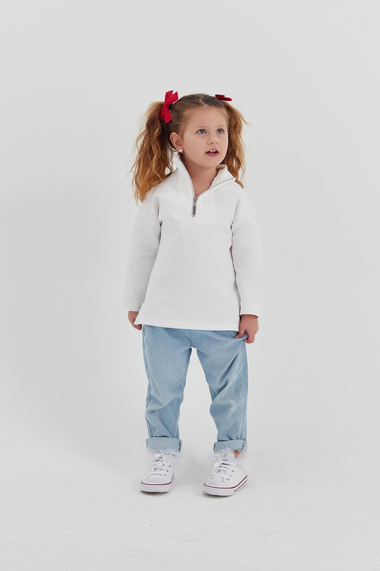 Çocuk Scuba Sweat Beyaz