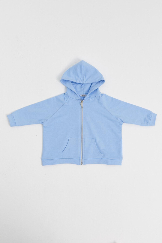 Çocuk Sweat Hırka Bebe Mavi