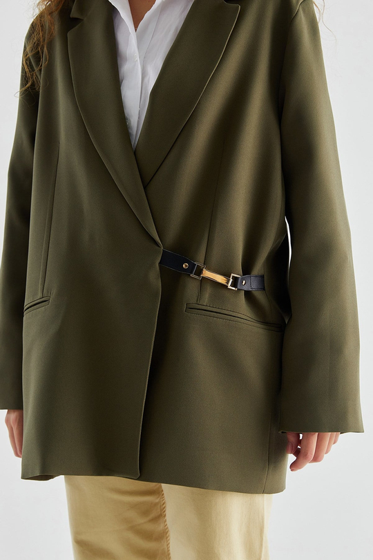 Ester Blazer Ceket Haki