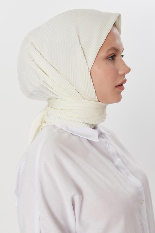Pilise Eşarp Beyaz