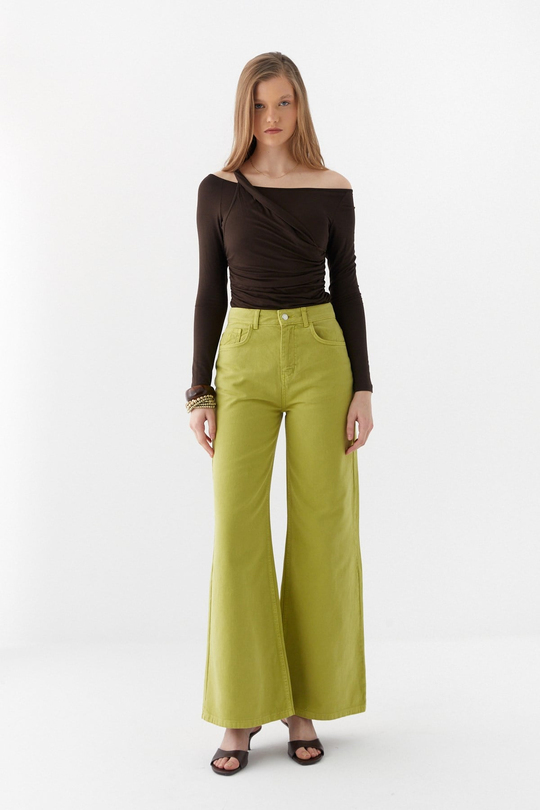 Wide Leg Pantolon Yeşil