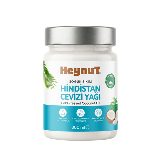HeynuT Soğuk Sıkım Hindistan Cevizi Yağı 300ml