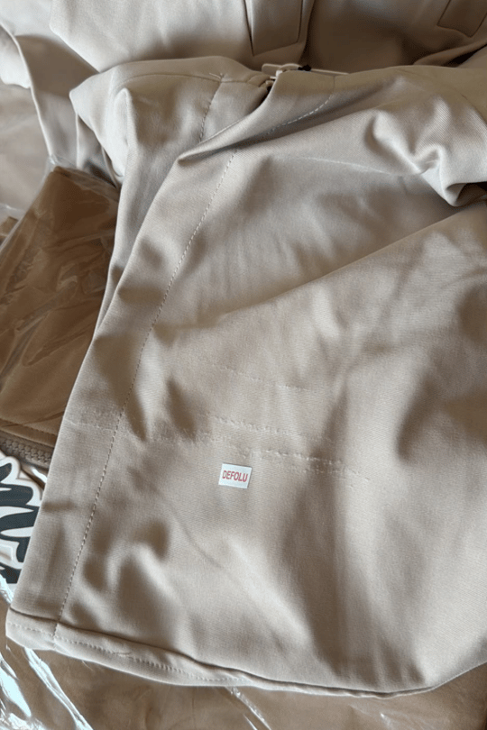 Outlet Kapüşonlu Fermuarlı Sweatshirt Taş