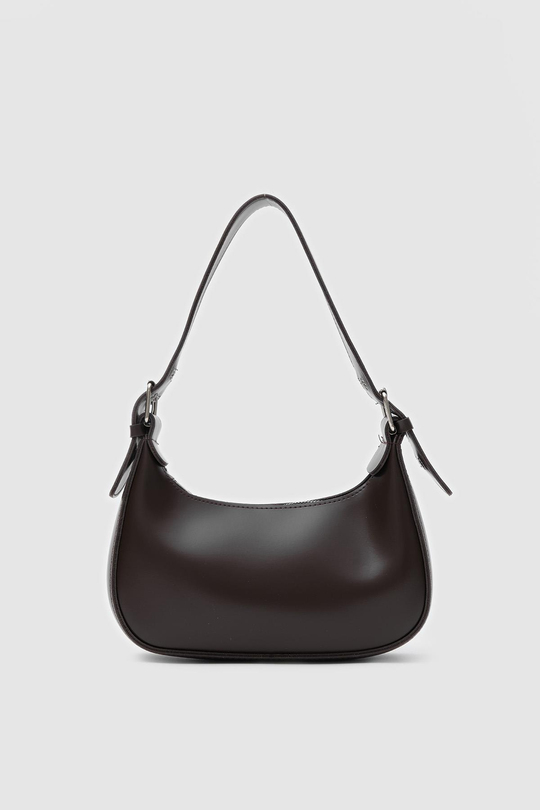 Muse Oval Baget Çanta Acı Kahve