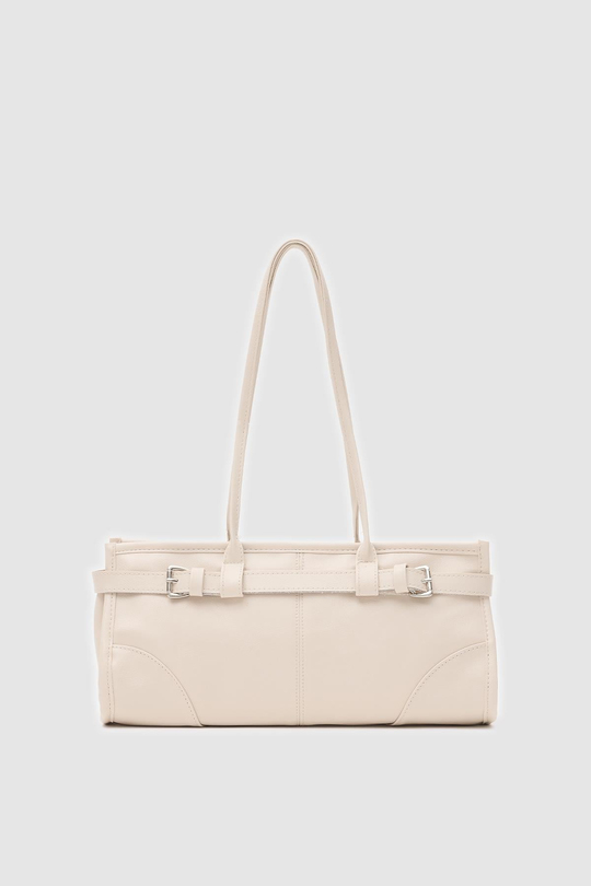 Enyola Vintage Baget Çanta Krem
