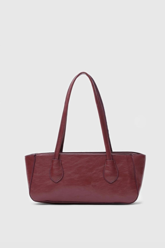 Lea Baget Çanta  Bordo