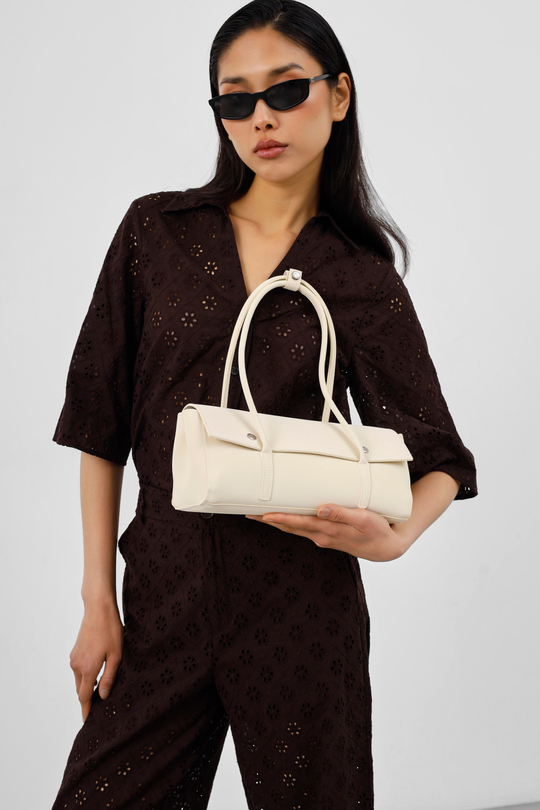 Mari Vintage Baget Çanta Butter Yellow