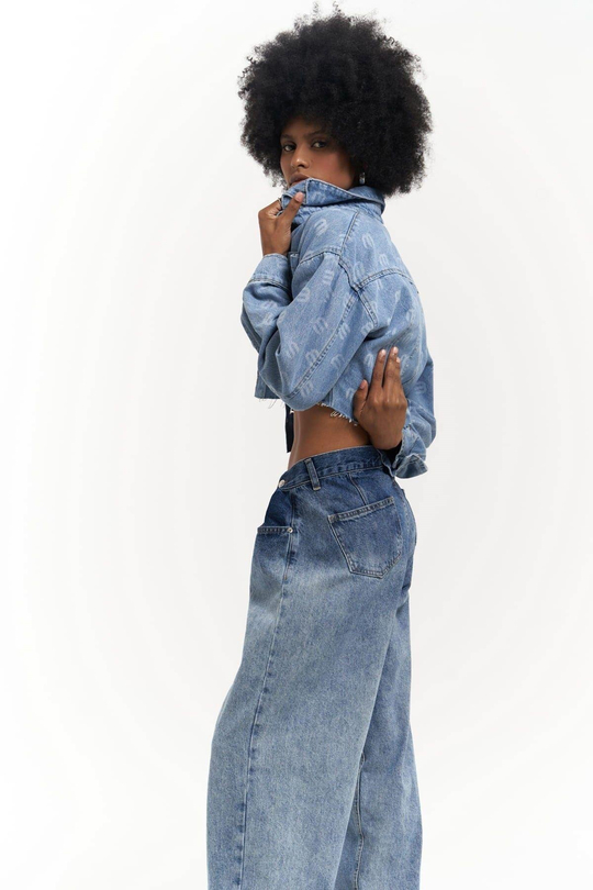 Darcey Siyah Kısa Jean Ceket - Mai Collection Darcey Siyah Kısa Jean Ceket - Mai Collection