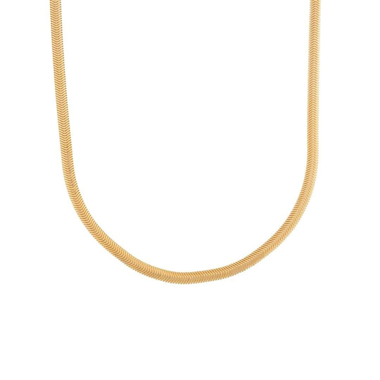 14 Ayar Balıksırtı Altın Zincir 4Mm