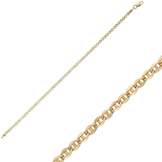 Zincir 14 Ayar Altın Bileklik 3Mm