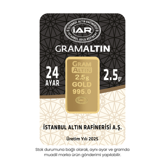 2.5 Gr 24 Ayar Gram Altın
