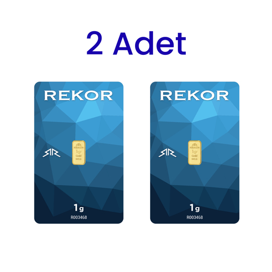 2 Adet 1 Gr 24 Ayar Gram Altın