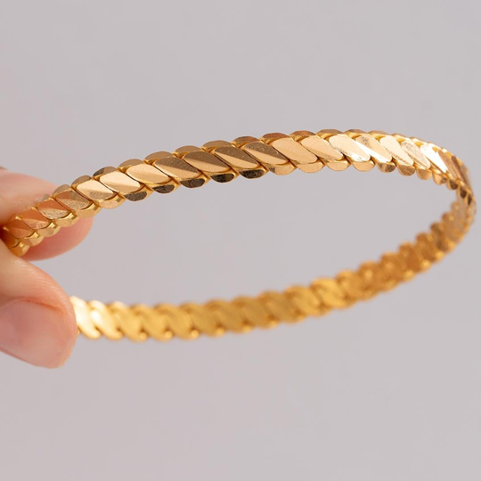 20 Gram (Gr) 3Lü Burma Bilezik 22 Ayar Yatırımlık İşçiliksiz