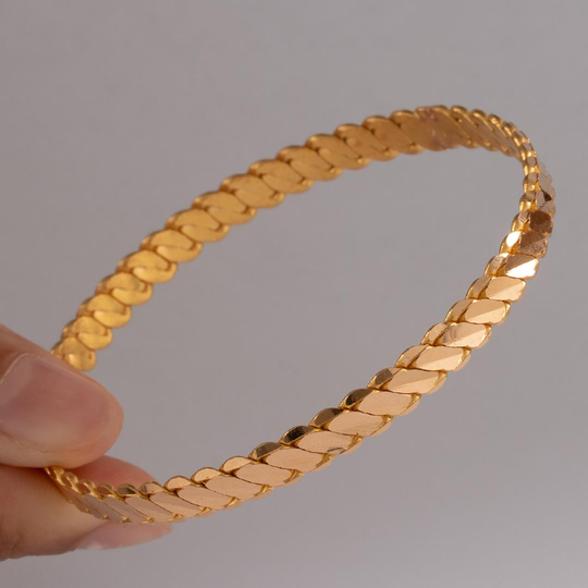 25 Gram (Gr) 3Lü Burma Bilezik 22 Ayar Yatırımlık İşçiliksiz