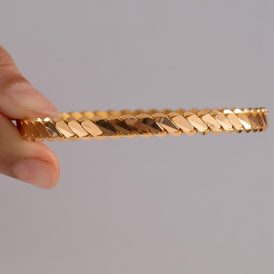 25 Gram (Gr) 3Lü Burma Bilezik 22 Ayar Yatırımlık İşçiliksiz