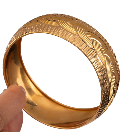 35 Gram (Gr) 40Mm Örgü Model Mega Bilezik 22 Ayar Yatırımlık İşçiliksiz