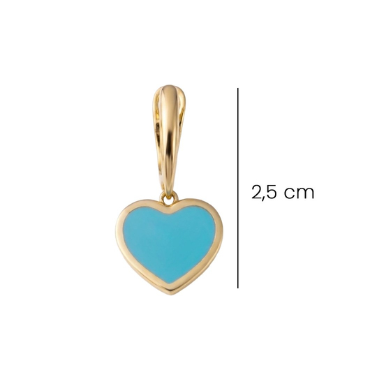 Cetaş Bir Dilek Tut Mavi Mineli 14 Ayar Altın Küpe 2,5 Cm