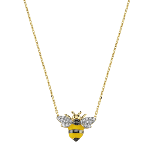 14 Ayar Altın Arı Kolye