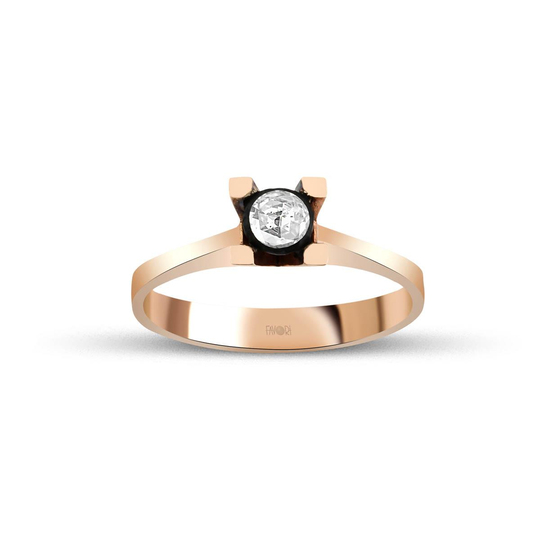 Elmas Tektaş Yüzük 0,04 Ct