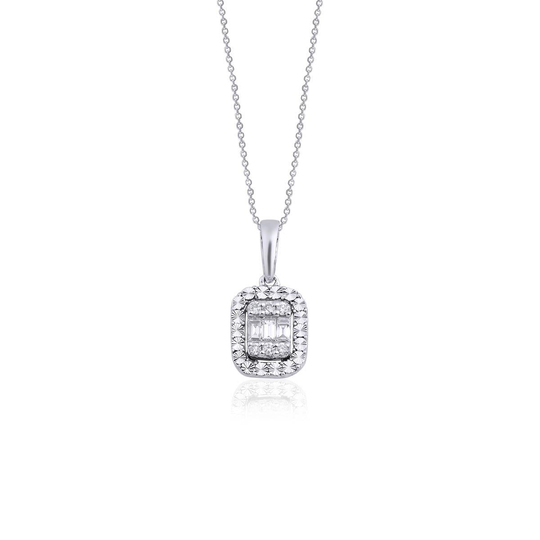 Pırlanta Baget Kolye 0,11 Ct