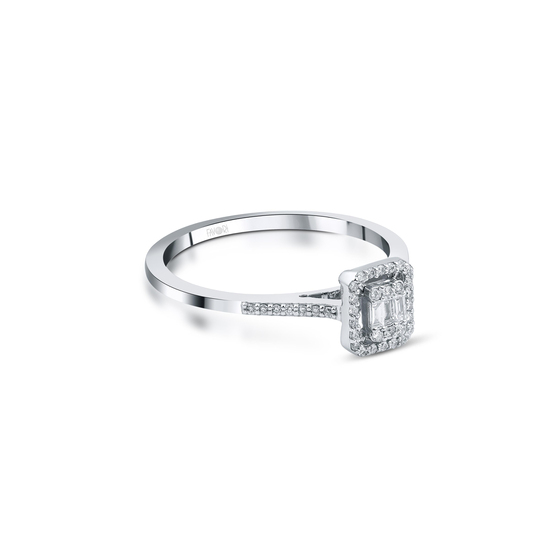Pırlanta Baget Yüzük 0.16 Ct