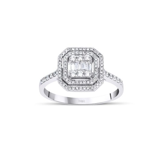 Pırlanta Baget Yüzük 0.27 Ct