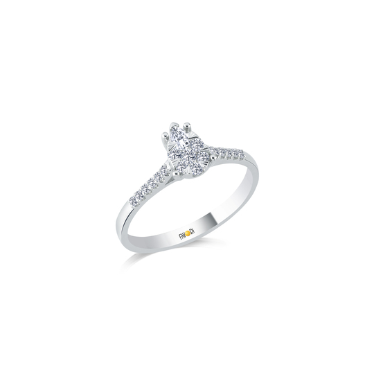 Pırlanta Damla Yüzük 0.29 Ct