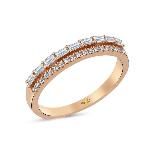 Pırlanta Fantazi Baget Yüzük 0.28 Ct