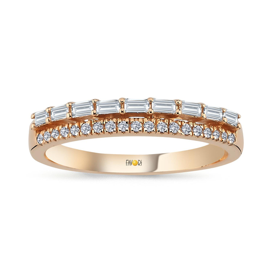 Pırlanta Fantazi Baget Yüzük 0.28 Ct