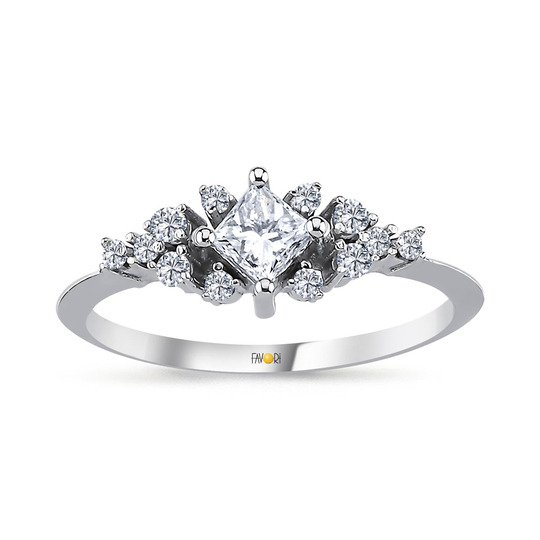 Pırlanta Fantazi Tektaş Yüzük 0.45 Ct