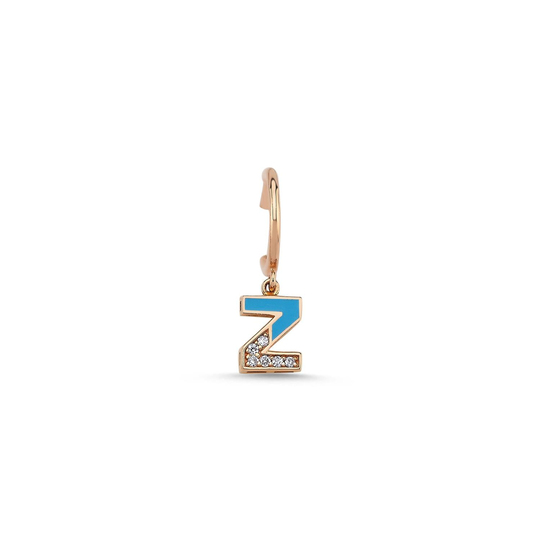 Pırlanta Z Harf Küpe 0.04 Ct