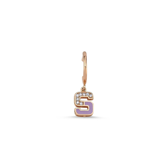 Pırlanta S Harf Küpe 0.05 Ct
